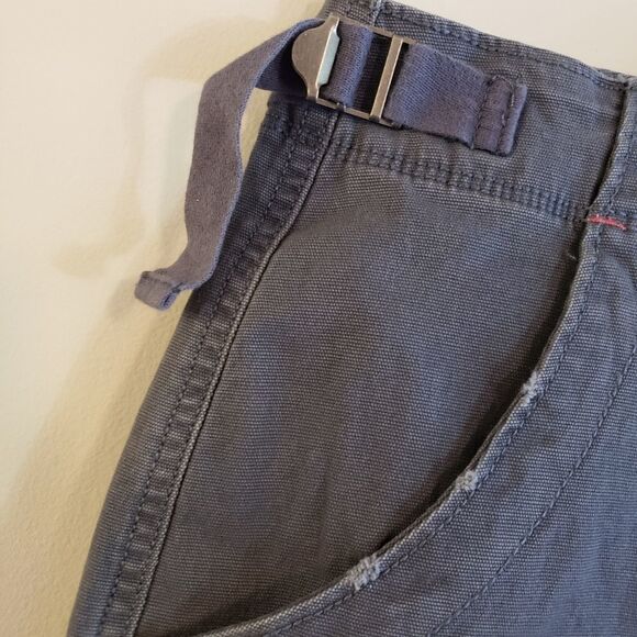 TERRA & SKY HIGH RISE UTLILTY CARGO SHORTS NWT SIZE 18W BLUE GRAY COLOR - Picture 4 of 8